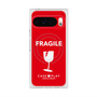 プレミアムスクエアケース with Pixelsnap［ FRAGILE - Red ］