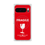 プレミアムスクエアケース with Pixelsnap［ FRAGILE - Red ］