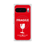 プレミアムスクエアケース with Pixelsnap［ FRAGILE - Red ］