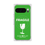 プレミアムスクエアケース with Pixelsnap［ FRAGILE - Green ］