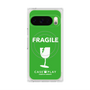 プレミアムスクエアケース with Pixelsnap［ FRAGILE - Green ］