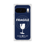 プレミアムスクエアケース with Pixelsnap［ FRAGILE - Navy ］