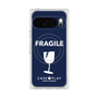 プレミアムスクエアケース with Pixelsnap［ FRAGILE - Navy ］