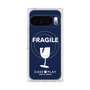 プレミアムスクエアケース with Pixelsnap［ FRAGILE - Navy ］