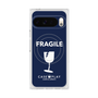 プレミアムスクエアケース with Pixelsnap［ FRAGILE - Navy ］