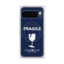 プレミアムスクエアケース with Pixelsnap［ FRAGILE - Navy ］