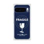 プレミアムスクエアケース with Pixelsnap［ FRAGILE - Navy ］