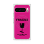 プレミアムスクエアケース with Pixelsnap［ FRAGILE - Pink ］