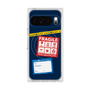 プレミアムスクエアケース with Pixelsnap［ FRAGILE Stickers - Navy ］