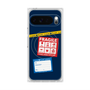 プレミアムスクエアケース with Pixelsnap［ FRAGILE Stickers - Navy ］