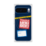 プレミアムスクエアケース with Pixelsnap［ FRAGILE Stickers - Navy ］