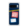 プレミアムスクエアケース with Pixelsnap［ FRAGILE Stickers - Navy ］