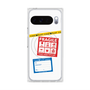 プレミアムスクエアケース with Pixelsnap［ FRAGILE Stickers - White ］
