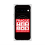 プレミアムスクエアケース with Pixelsnap［ FRAGILE Sticker - Black ］