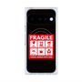 プレミアムスクエアケース with Pixelsnap［ FRAGILE Sticker - Black ］