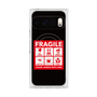 プレミアムスクエアケース with Pixelsnap［ FRAGILE Sticker - Black ］