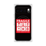 プレミアムスクエアケース with Pixelsnap［ FRAGILE Sticker - Black ］