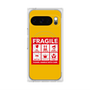 プレミアムスクエアケース with Pixelsnap［ FRAGILE Sticker - Yellow ］