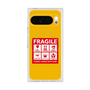 プレミアムスクエアケース with Pixelsnap［ FRAGILE Sticker - Yellow ］