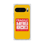 プレミアムスクエアケース with Pixelsnap［ FRAGILE Sticker - Yellow ］