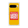 プレミアムスクエアケース with Pixelsnap［ FRAGILE Sticker - Yellow ］