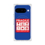 プレミアムスクエアケース with Pixelsnap［ FRAGILE Sticker - Blue ］
