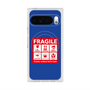 プレミアムスクエアケース with Pixelsnap［ FRAGILE Sticker - Blue ］