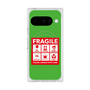 プレミアムスクエアケース with Pixelsnap［ FRAGILE Sticker - Green ］