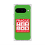 プレミアムスクエアケース with Pixelsnap［ FRAGILE Sticker - Green ］