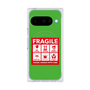 プレミアムスクエアケース with Pixelsnap［ FRAGILE Sticker - Green ］