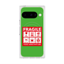 プレミアムスクエアケース with Pixelsnap［ FRAGILE Sticker - Green ］