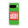 プレミアムスクエアケース with Pixelsnap［ FRAGILE Sticker - Green ］