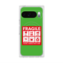 プレミアムスクエアケース with Pixelsnap［ FRAGILE Sticker - Green ］