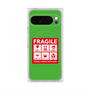 プレミアムスクエアケース with Pixelsnap［ FRAGILE Sticker - Green ］
