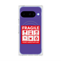 プレミアムスクエアケース with Pixelsnap［ FRAGILE Sticker - Purple ］