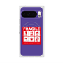 プレミアムスクエアケース with Pixelsnap［ FRAGILE Sticker - Purple ］