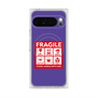 プレミアムスクエアケース with Pixelsnap［ FRAGILE Sticker - Purple ］