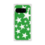 プレミアムスクエアケース with Pixelsnap［ Stars - Green ］