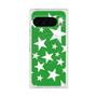 プレミアムスクエアケース with Pixelsnap［ Stars - Green ］