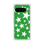 プレミアムスクエアケース with Pixelsnap［ Stars - Green ］
