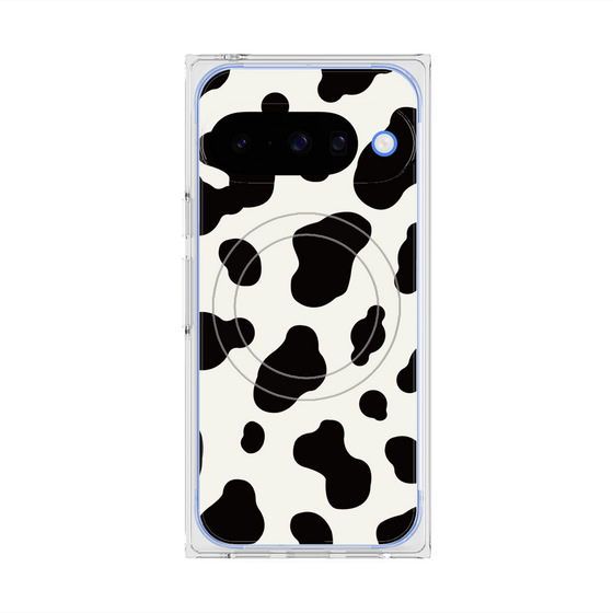プレミアムスクエアケース with Pixelsnap［ Cow - White ］