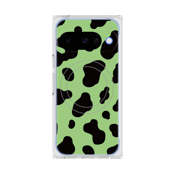 プレミアムスクエアケース with Pixelsnap［ Cow - Green ］