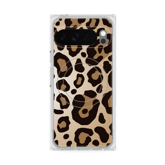 プレミアムスクエアケース with Pixelsnap［ Leopard - Yellow ］