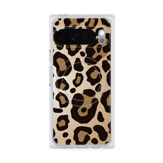 プレミアムスクエアケース with Pixelsnap［ Leopard - Yellow ］