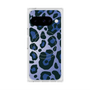 プレミアムスクエアケース with Pixelsnap［ Leopard - Blue ］