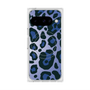プレミアムスクエアケース with Pixelsnap［ Leopard - Blue ］