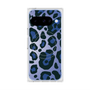 プレミアムスクエアケース with Pixelsnap［ Leopard - Blue ］