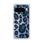 プレミアムスクエアケース with Pixelsnap［ Leopard - Blue ］