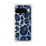 プレミアムスクエアケース with Pixelsnap［ Leopard - Blue ］