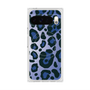 プレミアムスクエアケース with Pixelsnap［ Leopard - Blue ］